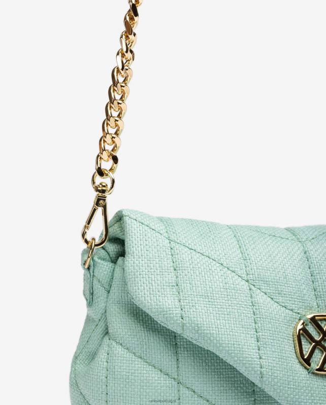 Unisa bolsa pequena com efeito matelassê mulheres 6V2Z61205 azul