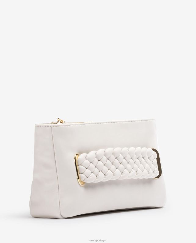Unisa bolsa trançada mulheres 6V2Z61226 branco