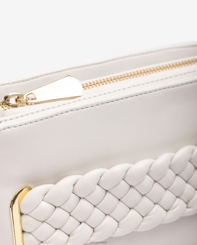 Unisa bolsa trançada mulheres 6V2Z61226 branco