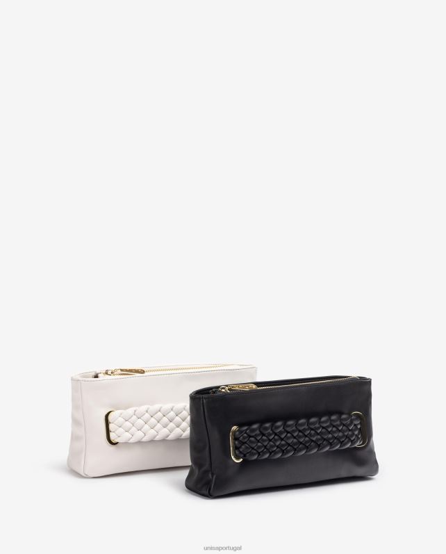 Unisa bolsa trançada mulheres 6V2Z61226 branco