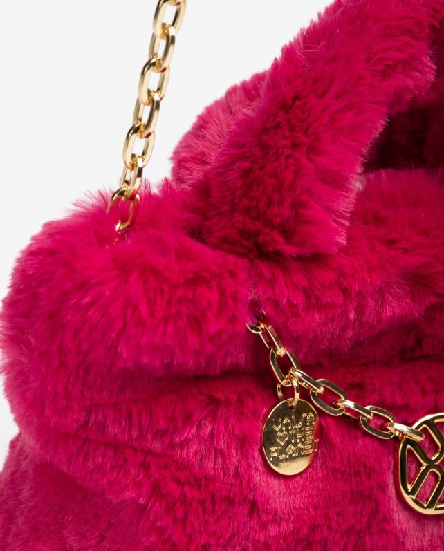 Unisa mini bolsa com enfeite mulheres 6V2Z61197 rosa