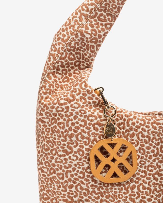 Unisa bolsa de tecido reciclado mulheres 6V2Z61092 marrom