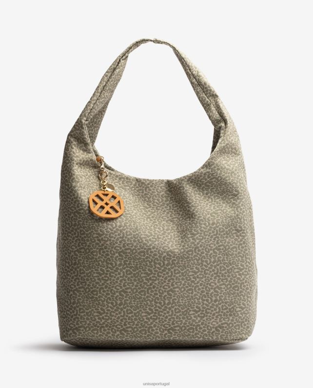 Unisa bolsa de tecido reciclado mulheres 6V2Z61093 verde