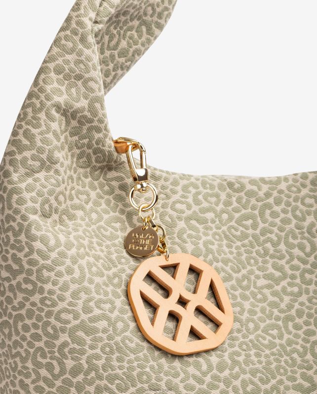 Unisa bolsa de tecido reciclado mulheres 6V2Z61093 verde