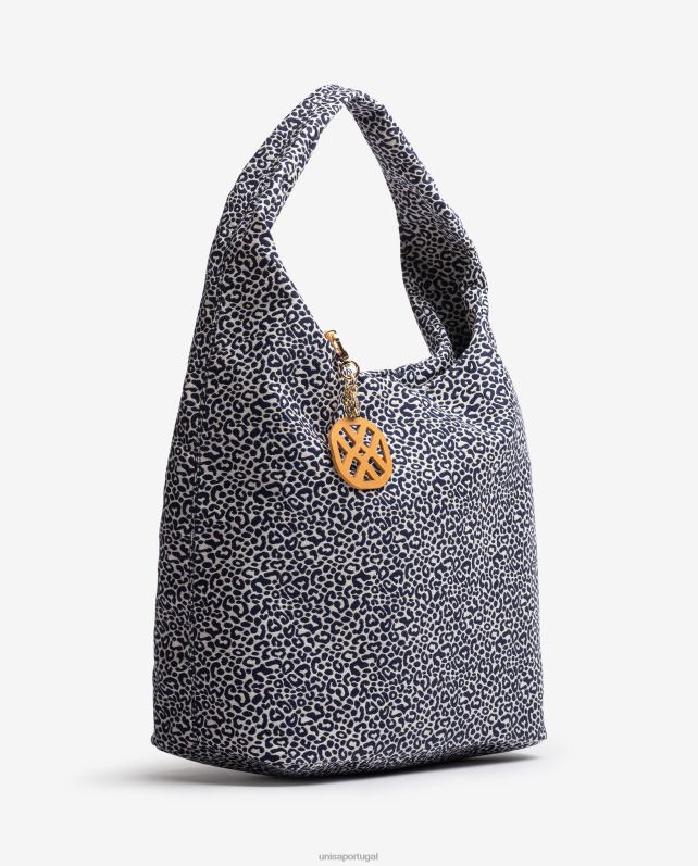 Unisa bolsa de tecido reciclado mulheres 6V2Z61095 azul