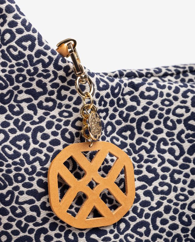 Unisa bolsa de tecido reciclado mulheres 6V2Z61095 azul