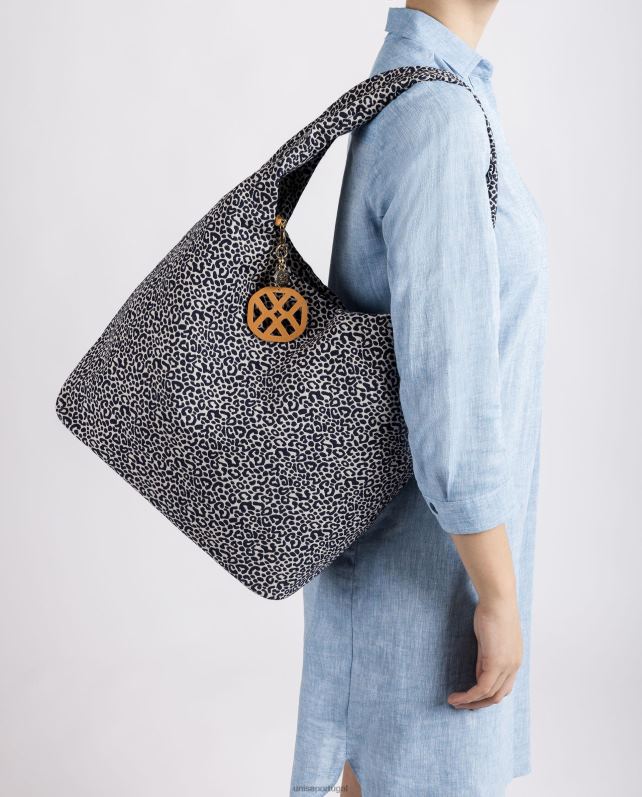 Unisa bolsa de tecido reciclado mulheres 6V2Z61095 azul