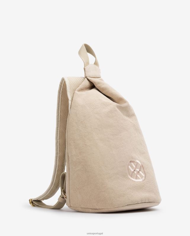 Unisa mochila tecido ecolino mulheres 6V2Z61227 marrom