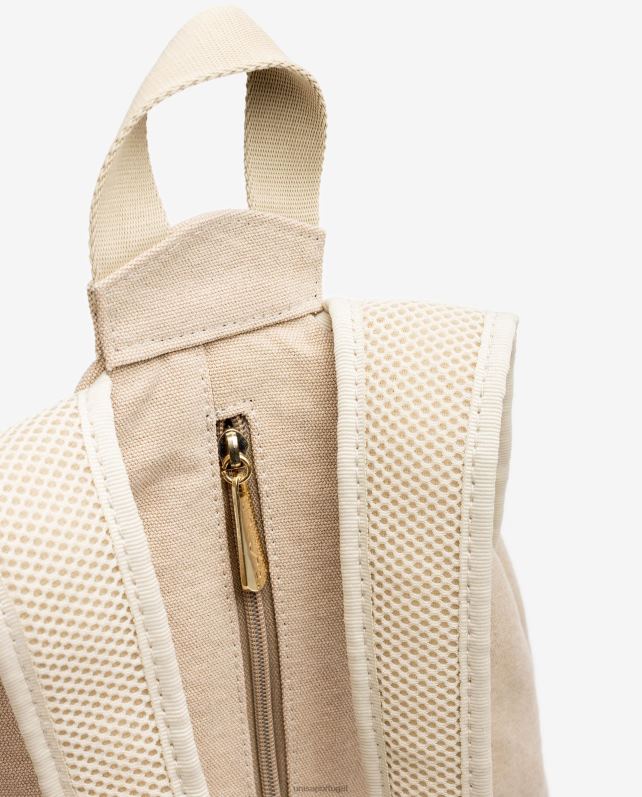 Unisa mochila tecido ecolino mulheres 6V2Z61227 marrom