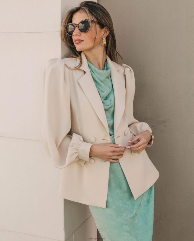 Unisa jaqueta justa de corte reto mulheres 6V2Z61249 moda