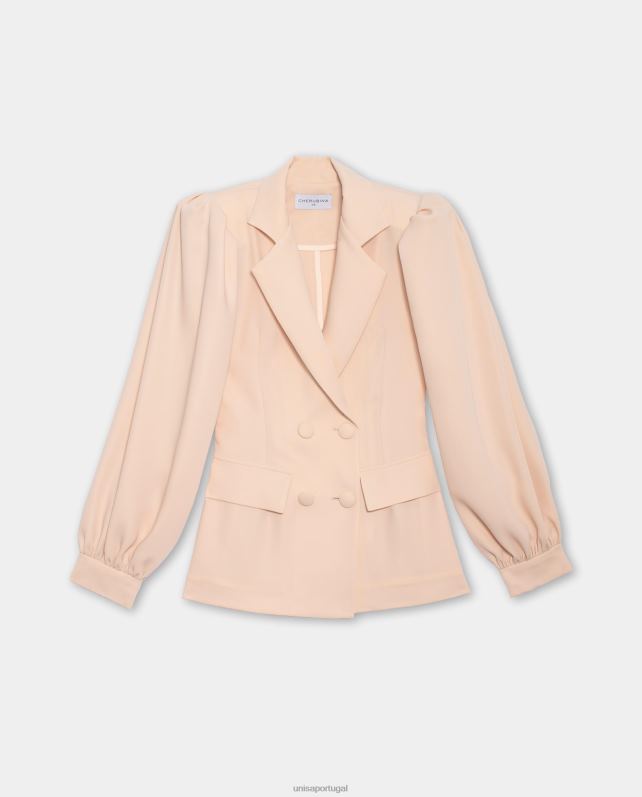 Unisa jaqueta justa de corte reto mulheres 6V2Z61249 moda