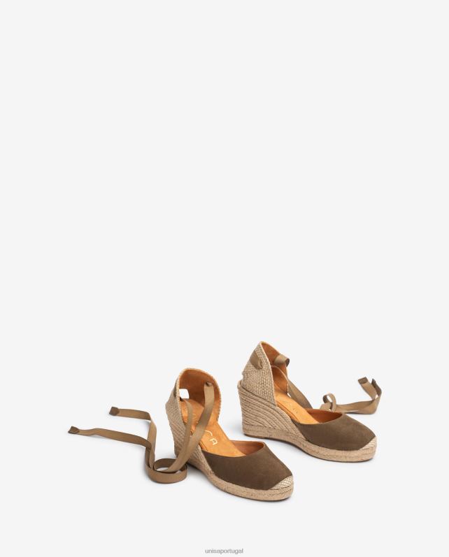 Unisa alpargatas de camurça crianças 6V2Z6798 verde