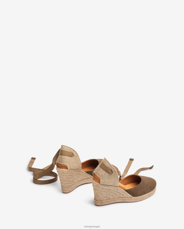 Unisa alpargatas de camurça crianças 6V2Z6798 verde