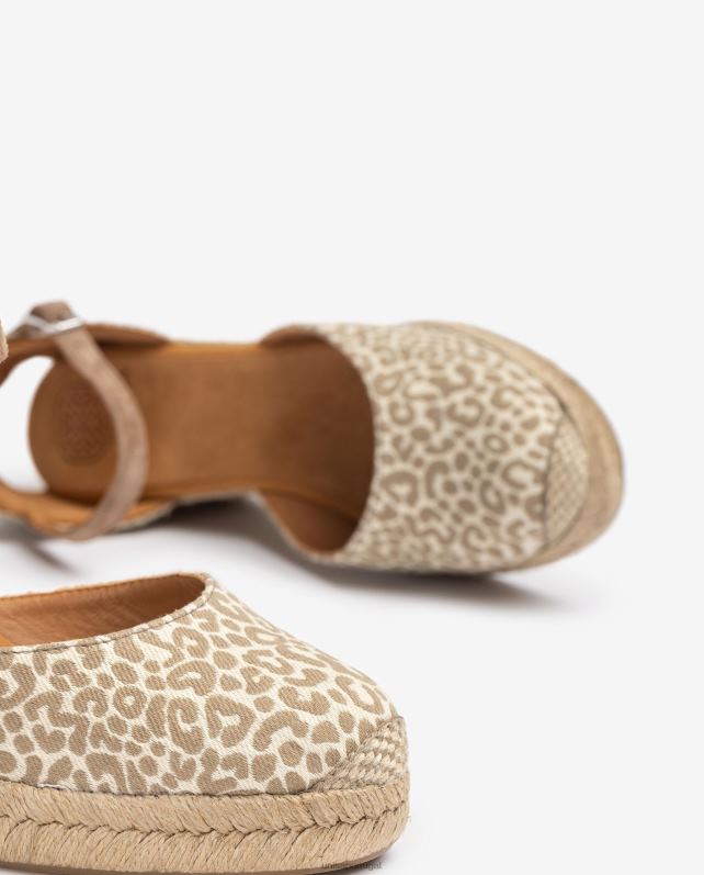 Unisa alpercata com salto em tecido mulheres 6V2Z6786 gracioso