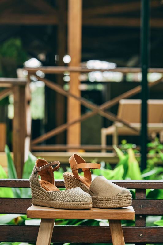 Unisa alpercata com salto em tecido mulheres 6V2Z6786 gracioso