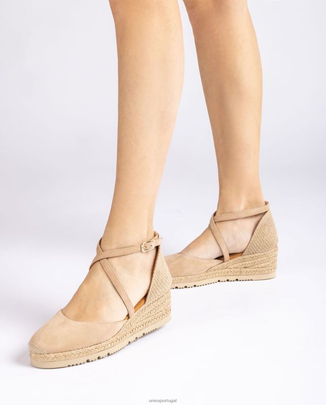 Unisa alpercata de camurça mulheres 6V2Z6747 bege