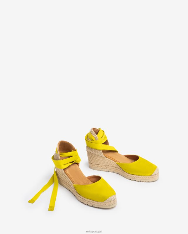 Unisa d'orsay alpercata com tira no tornozelo e amarração mulheres 6V2Z6703 verde