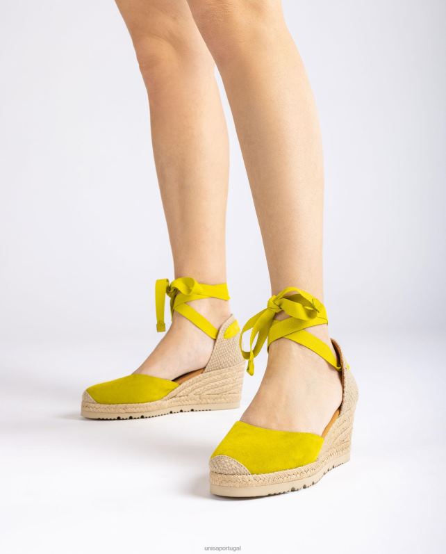 Unisa d'orsay alpercata com tira no tornozelo e amarração mulheres 6V2Z6703 verde