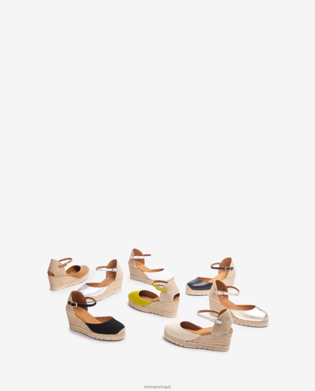 Unisa d'orsay alpercata com tira no tornozelo em camurça mulheres 6V2Z6711 verde