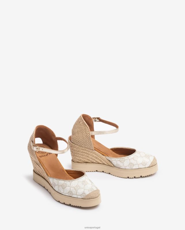 Unisa espadrille com guarnição mulheres 6V2Z6742 branco