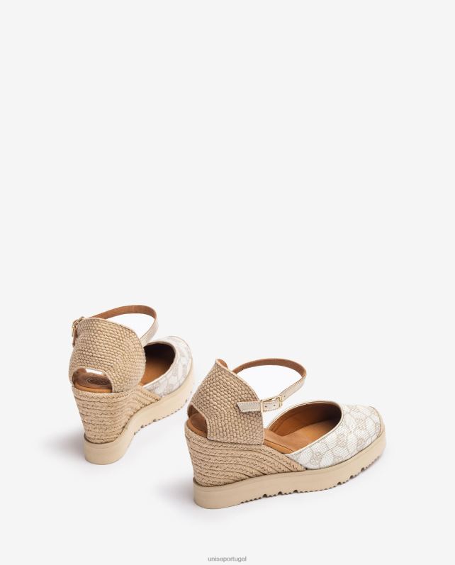 Unisa espadrille com guarnição mulheres 6V2Z6742 branco