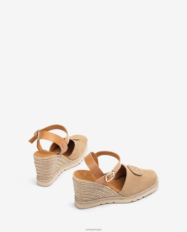 Unisa espadrille com monograma combinando mulheres 6V2Z6767 bege