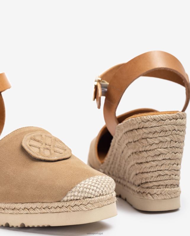 Unisa espadrille com monograma combinando mulheres 6V2Z6767 bege