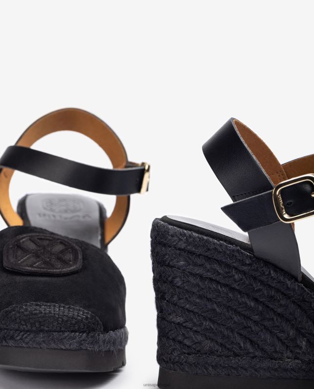 Unisa espadrille com monograma combinando mulheres 6V2Z6768 preto