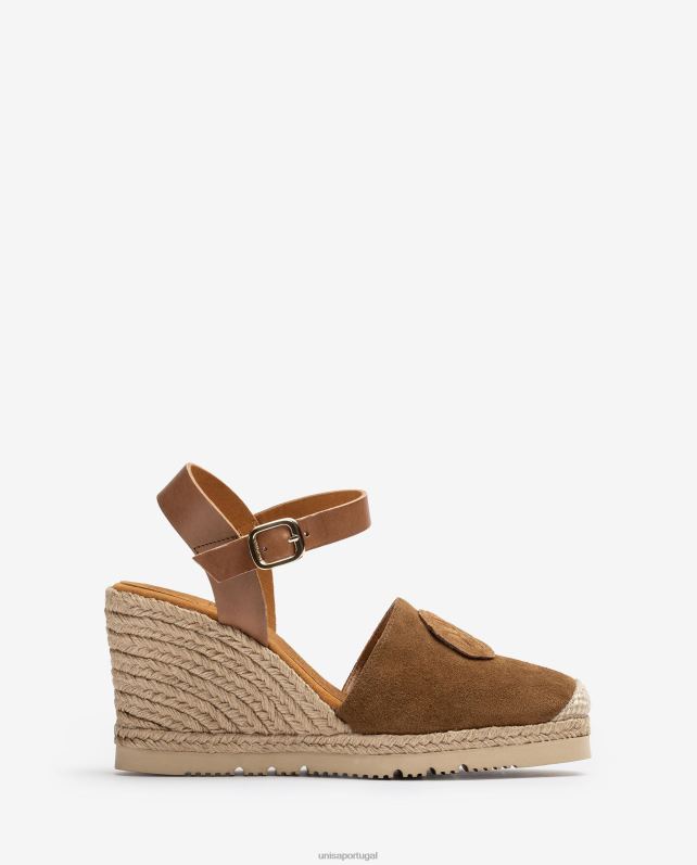 Unisa espadrille com monograma combinando mulheres 6V2Z6769 marrom