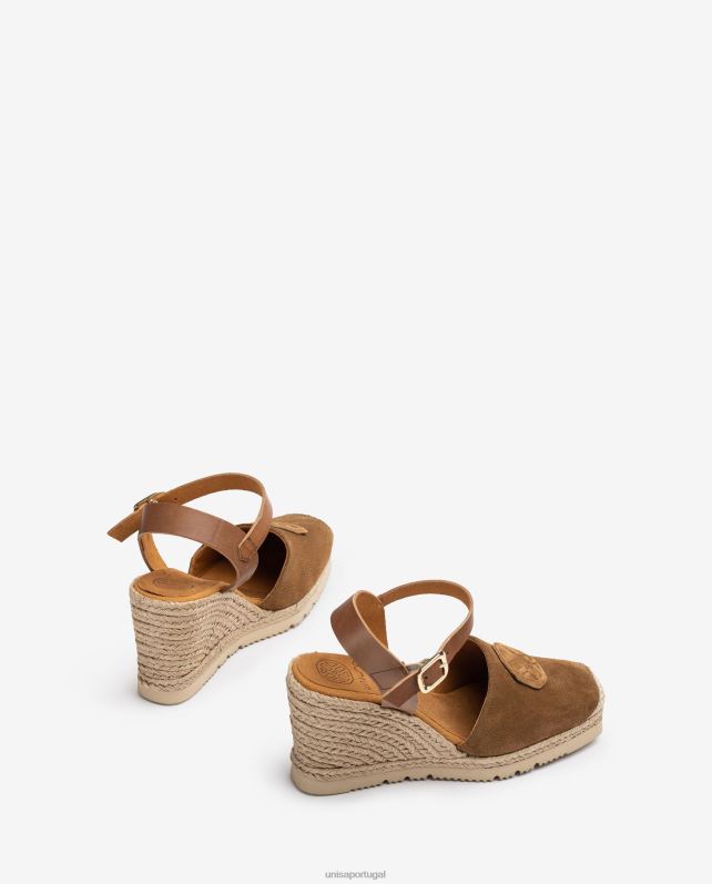 Unisa espadrille com monograma combinando mulheres 6V2Z6769 marrom