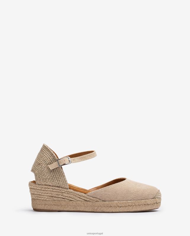 Unisa espadrille confeccionada em ecolino mulheres 6V2Z6799 moda