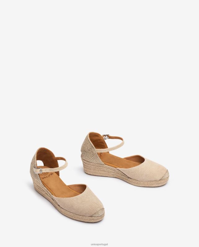 Unisa espadrille confeccionada em ecolino mulheres 6V2Z6799 moda