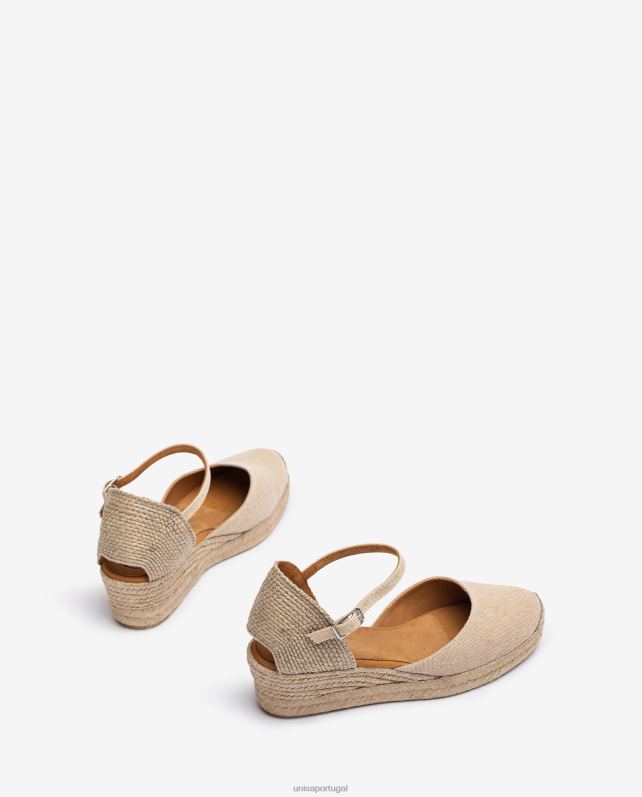 Unisa espadrille confeccionada em ecolino mulheres 6V2Z6799 moda