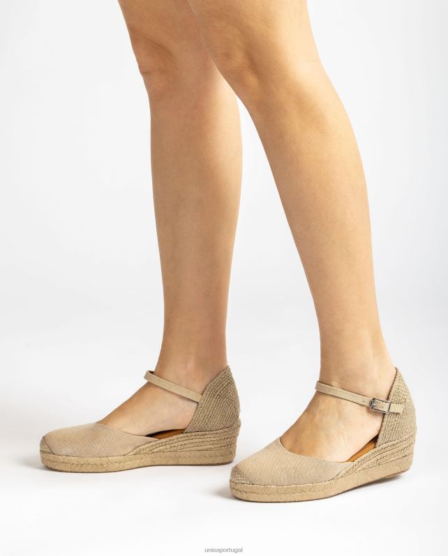 Unisa espadrille confeccionada em ecolino mulheres 6V2Z6799 moda