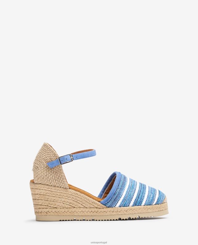 Unisa espadrille confeccionada em tecido jarapa mulheres 6V2Z6720 azul