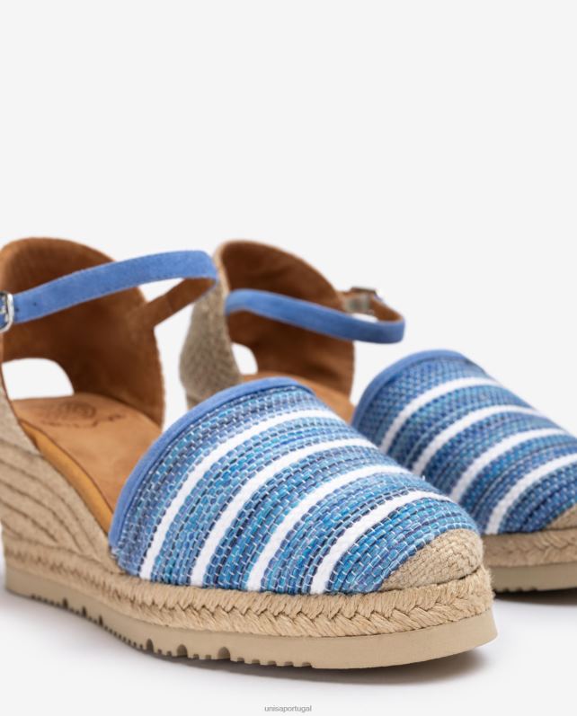 Unisa espadrille confeccionada em tecido jarapa mulheres 6V2Z6720 azul