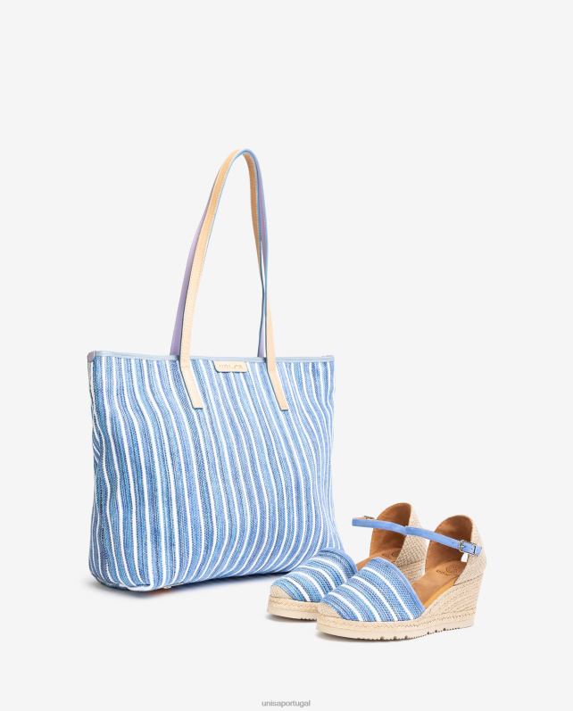 Unisa espadrille confeccionada em tecido jarapa mulheres 6V2Z6720 azul