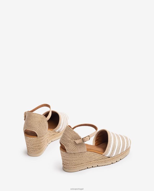 Unisa espadrille confeccionada em tecido jarapa mulheres 6V2Z6721 marrom