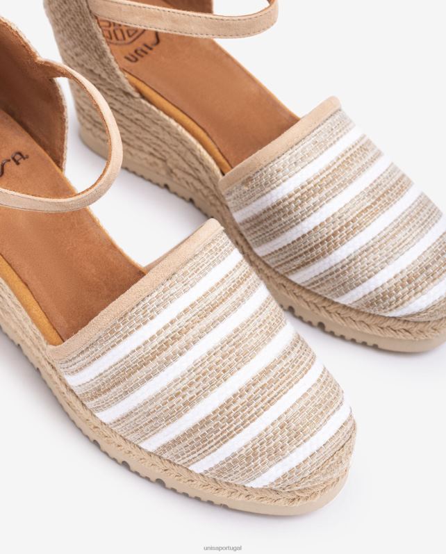 Unisa espadrille confeccionada em tecido jarapa mulheres 6V2Z6721 marrom