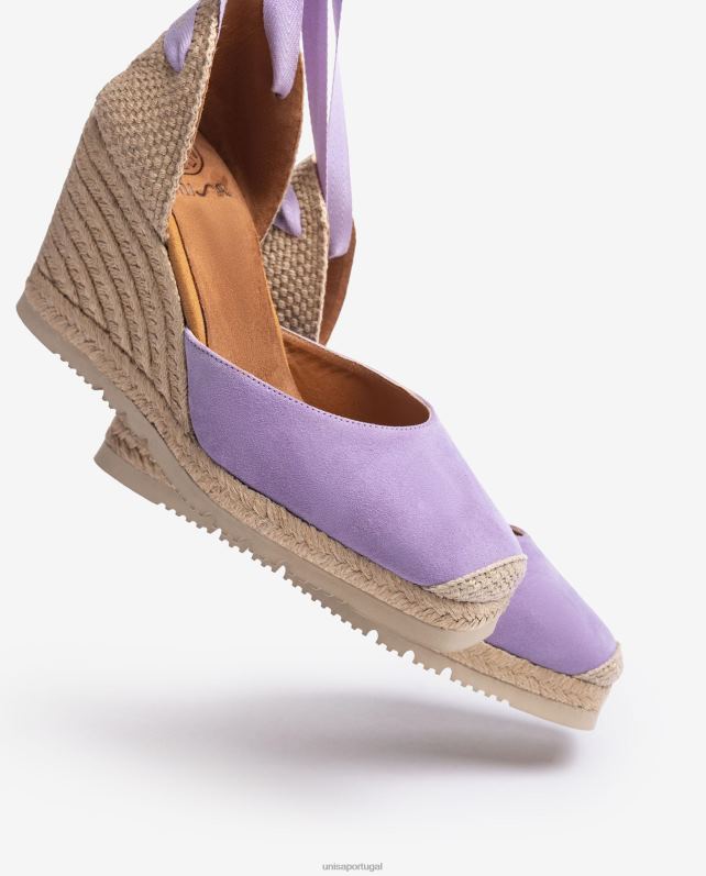 Unisa espadrille dedo quadrado mulheres 6V2Z6700 lila