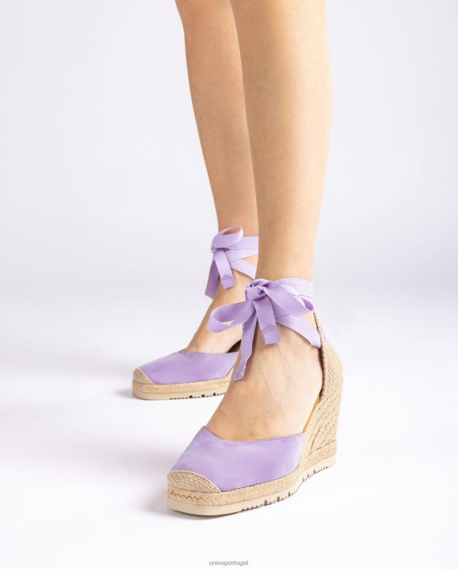 Unisa espadrille dedo quadrado mulheres 6V2Z6700 lila