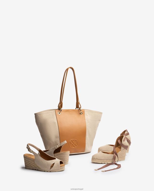 Unisa espadrille em ecolino mulheres 6V2Z6688 moda