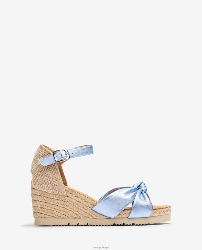 Unisa espadrille superlight d'orsay com tira no tornozelo mulheres 6V2Z6781 azul