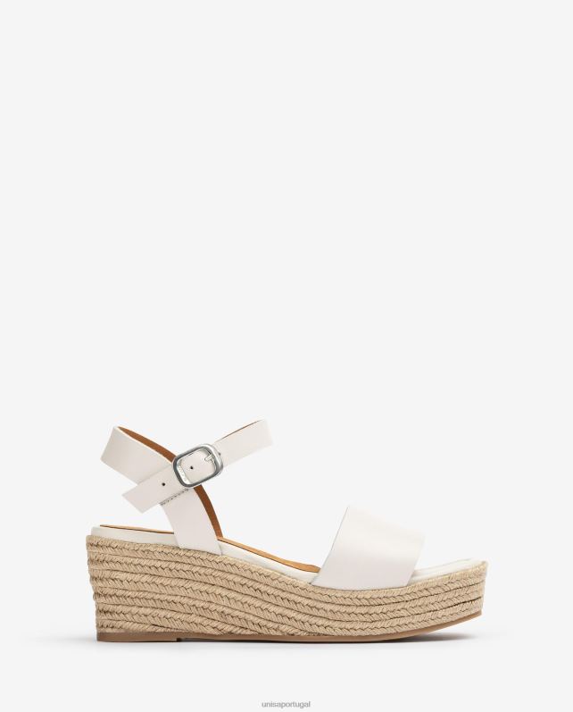 Unisa sandália bloco de juta mulheres 6V2Z6331 branco