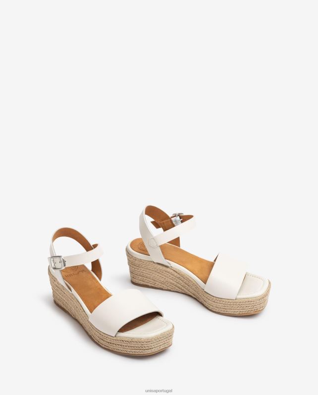 Unisa sandália bloco de juta mulheres 6V2Z6331 branco