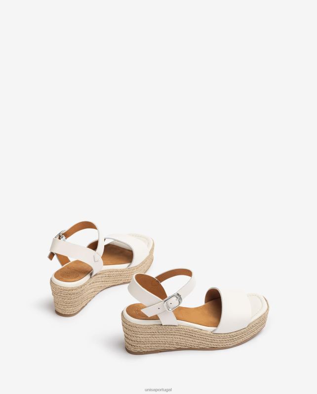 Unisa sandália bloco de juta mulheres 6V2Z6331 branco
