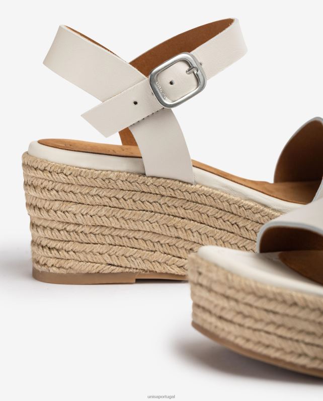 Unisa sandália bloco de juta mulheres 6V2Z6331 branco