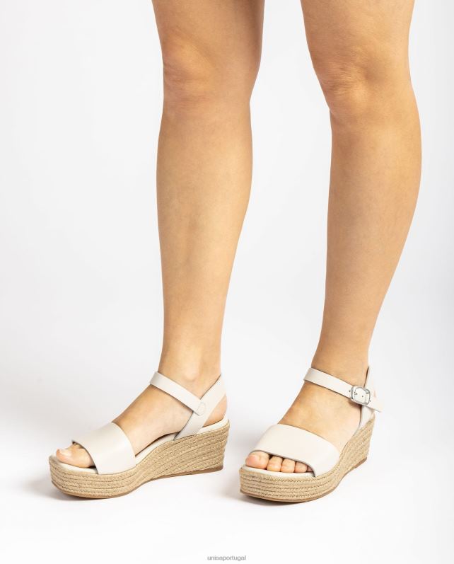 Unisa sandália bloco de juta mulheres 6V2Z6331 branco