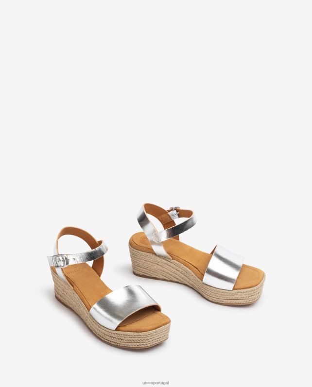 Unisa sandália bloco de juta mulheres 6V2Z6349 moda