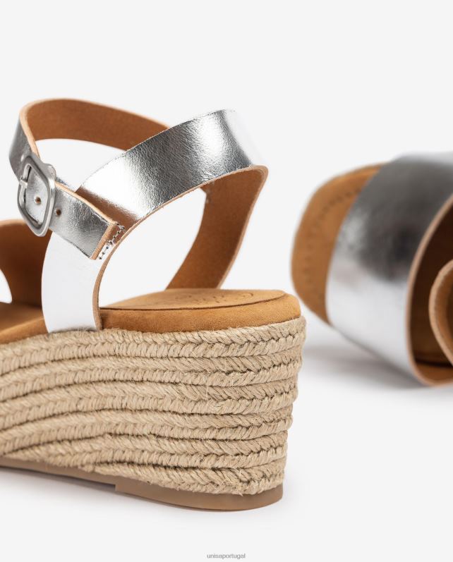 Unisa sandália bloco de juta mulheres 6V2Z6349 moda